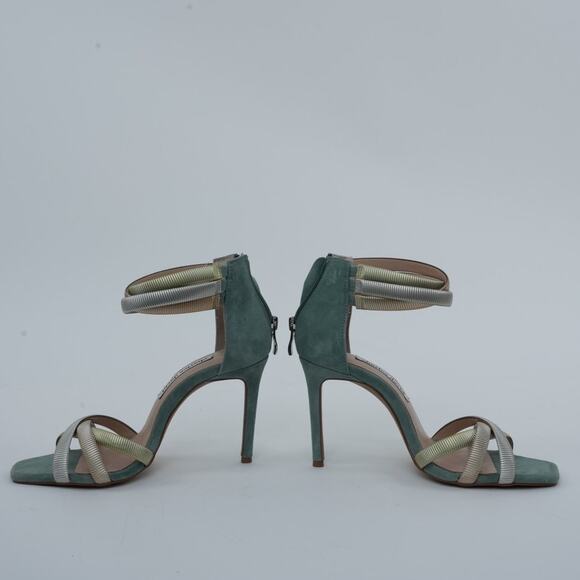 Charles David Women's Blue Electra Sandals Stiletto Suede Heels Size 8.5M - Picture 2 of 16